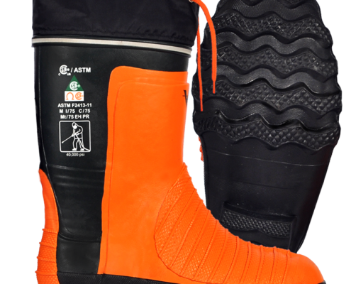 Viking Protective Water Jet Boots top and side view
